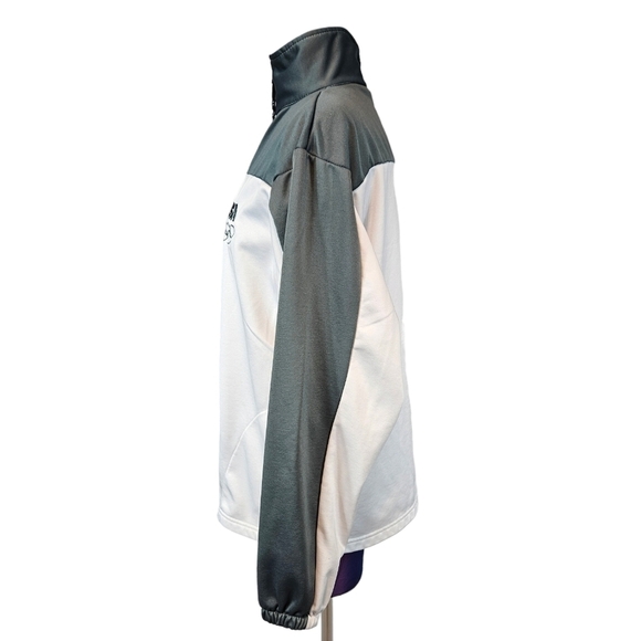 United States Olympic Committee White & Gray Colorblock Jacket Size Large Q52 - Picture 5 of 11